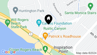 Map of 175 W Channel Rd, Santa Monica CA, 90402