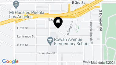 Map of 3842 E 5th Street, East Los Angeles CA, 90063