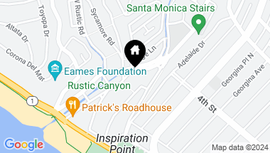 Map of 326 Entrada Drive, Santa Monica CA, 90402