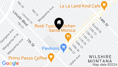 Map of 628 10Th Street, Santa Monica CA, 90402
