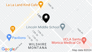 Map of 922 14th St Unit: 207, Santa Monica CA, 90403