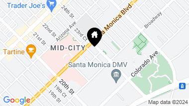 Map of 1417 23rd Street, Santa Monica CA, 90404