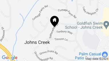Map of 330 Satterwhite Drive, Johns Creek GA, 30022
