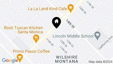 Map of 817 12th Street, Santa Monica CA, 90403