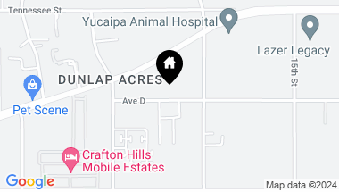 Map of 32028 Avenue D, Yucaipa CA, 92399