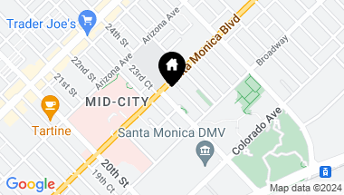 Map of 1411 Cloverfield Boulevard, Santa Monica CA, 90404