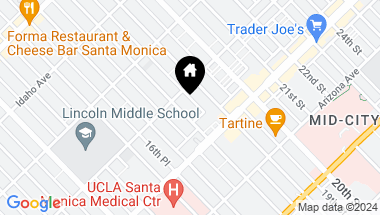 Map of 1117 18th Street, Santa Monica CA, 90403