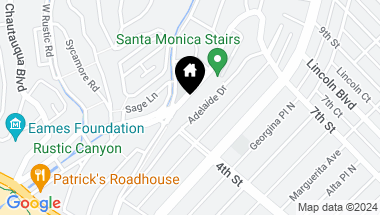 Map of 410 Entrada Drive, Santa Monica CA, 90402