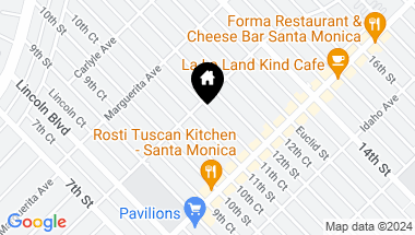 Map of 615 11th Street, Santa Monica CA, 90402