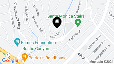 Map of 247 Amalfi Drive, Santa Monica CA, 90402
