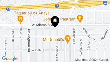 Map of 2615 S Victoria Avenue, Los Angeles CA, 90016