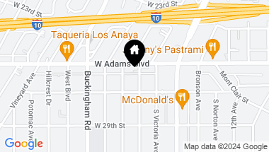 Map of 2615 Somerset Dr, Los Angeles CA, 90016