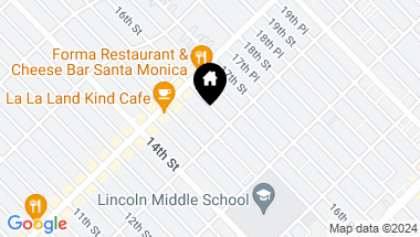 Map of 844 16th Street 1, Santa Monica CA, 90403