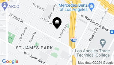 Map of 2122 Bonsallo Avenue, Los Angeles CA, 90007