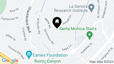 Map of 407 UPPER MESA Road, Santa Monica CA, 90402