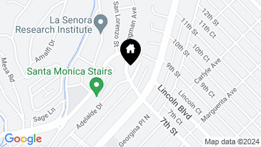 Map of 711 Adelaide Place, Santa Monica CA, 90402
