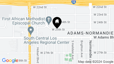 Map of 1862 W 25th ST, LOS ANGELES CA, 90018