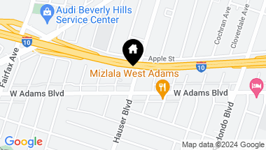 Map of 2527 Hauser Boulevard A, Los Angeles CA, 90016
