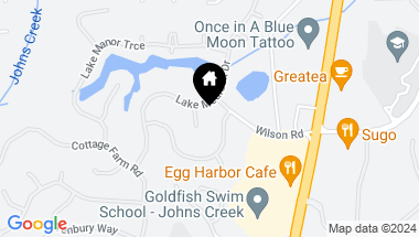 Map of 645 Lake Medlock Drive, Johns Creek GA, 30022