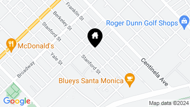 Map of 1626 BERKELEY Street, Santa Monica CA, 90404