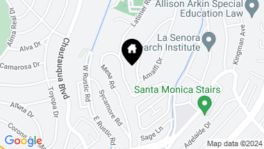 Map of 521 Spoleto Dr, Pacific Palisades CA, 90272