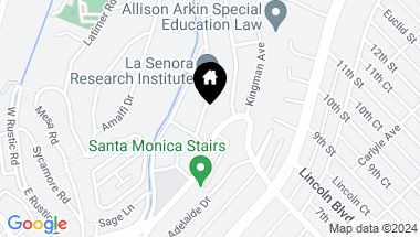 Map of 540 Dryad Rd, Santa Monica CA, 90402