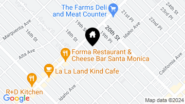 Map of 833 18th Street, Santa Monica CA, 90403