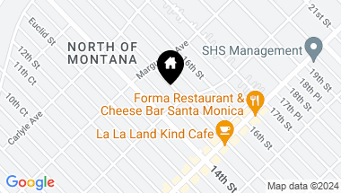 Map of 548 15th Street, Santa Monica CA, 90402