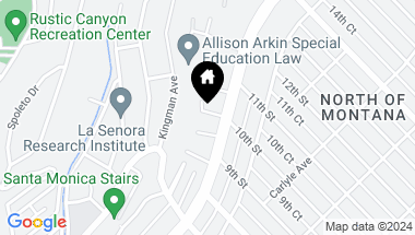 Map of 120 Larkin Place, Santa Monica CA, 90402