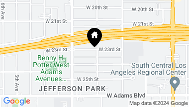 Map of 2326 W 23rd St, Los Angeles CA, 90018