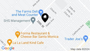 Map of 861 20th Street 1, Santa Monica CA, 90403
