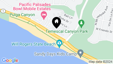 Map of 5 Vista Terrace, PACIFIC PALISADES CA, 90272