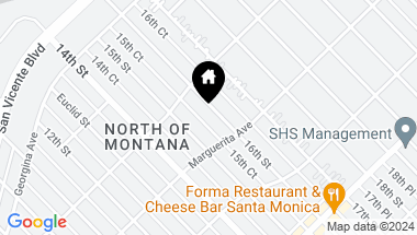 Map of 432 16th St, Santa Monica CA, 90402