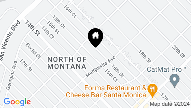 Map of 432 16th Street, Santa Monica CA, 90402