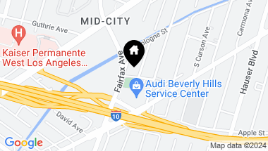 Map of 2313 S Spaulding Avenue, Los Angeles CA, 90016