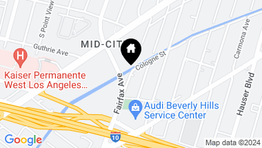 Map of 2206 S Genesee Avenue, Los Angeles CA, 90016