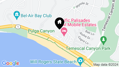 Map of 16321 PACIFIC COAST HWY Unit: 121, PACIFIC PALISADES CA, 90272