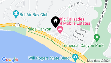 Map of 16321 Pacific Coast Highway Unit: 92, Pacific Palisades CA, 90272