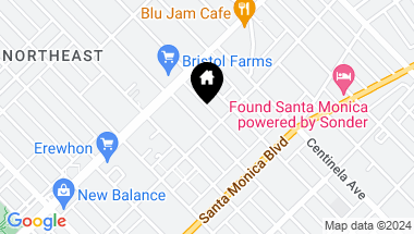 Map of 1247 BERKELEY Street, Santa Monica CA, 90404