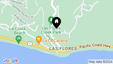 Map of 21056 Las Flores Mesa Dr, Malibu CA, 90265