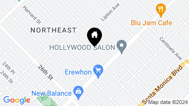 Map of 1121 Yale Street, Santa Monica CA, 90403