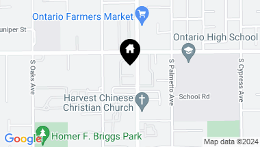 Map of 1107 W Francis Street A, Ontario CA, 91762