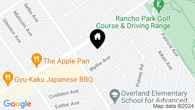 Map of 10622 Ayres Ave, Los Angeles CA, 90064