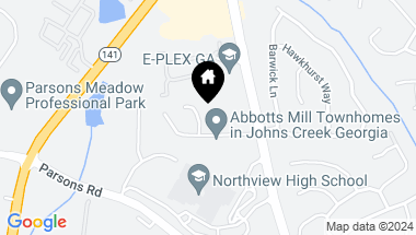 Map of 740 Abbotts Mill Court, Johns Creek GA, 30097
