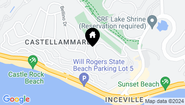 Map of 17481 Tramonto Dr, Pacific Palisades CA, 90272