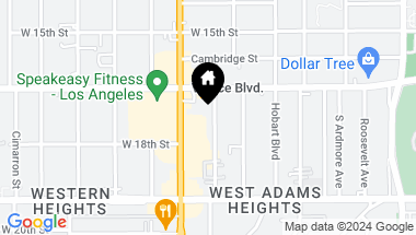 Map of 1667 S Oxford Avenue, Los Angeles CA, 90006