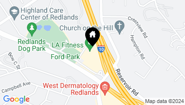Map of 1035 PARKFORD Drive, Redlands CA, 92373