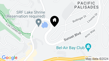 Map of 17053 BOLLINGER Drive, Pacific Palisades CA, 90272