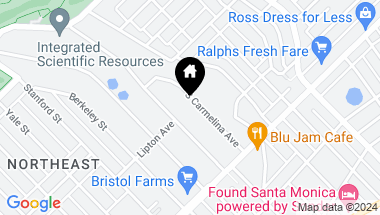Map of 1025 S Carmelina Avenue, Los Angeles CA, 90049