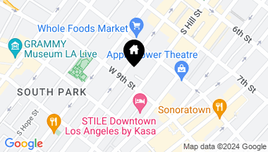 Map of 888 S Olive St Unit: PH, Los Angeles CA, 90014